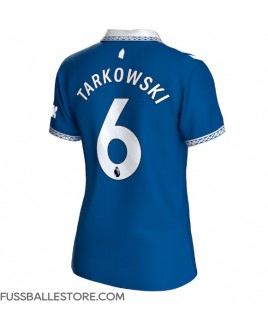 Günstige Everton James Tarkowski #6 Heimtrikot Damen 2023-24 Kurzarm